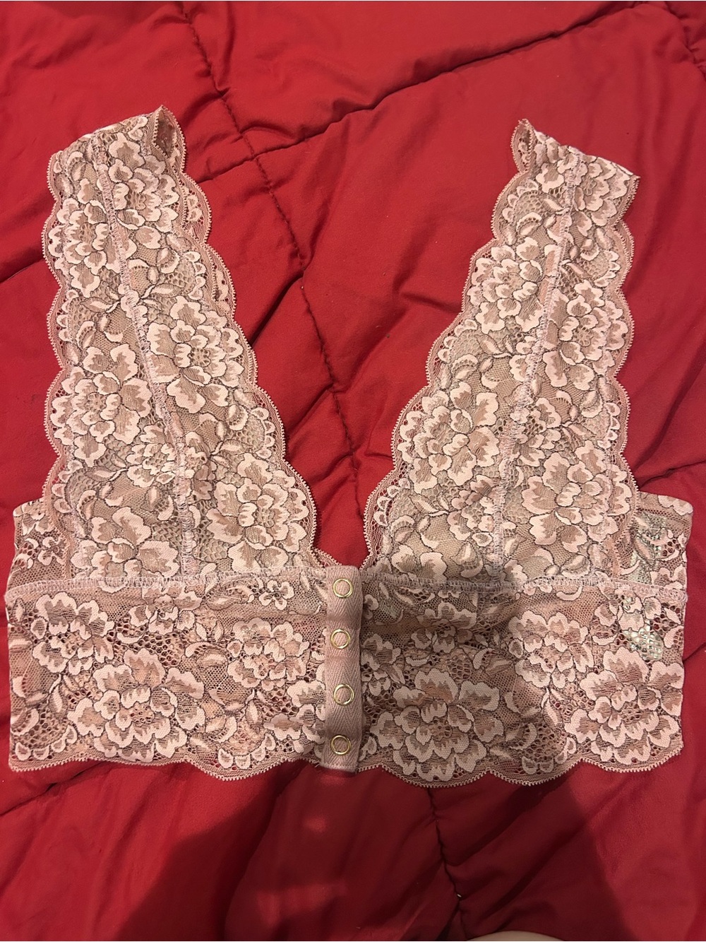 Intimately Free People Heartbreaker Brami Lace Snap Front Plunge Bralette